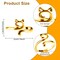 4pcs Knitting Crochet Loop Ring for Fingers Metal Open Yarn Guide Crochet Rings Adjustable Braided Faster Knitting Thimbles Holders Accessories for Crochet Mother Grandma Gifts (Gold Silver)